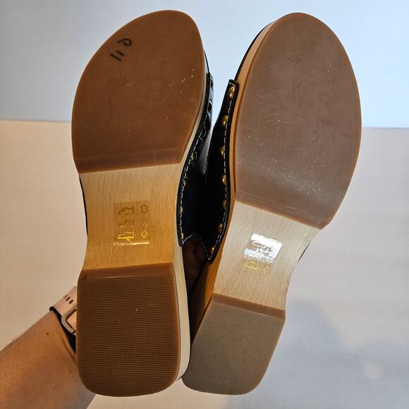 J Crew Black Leather Double Buckle-strap Sandal Women's Size 7.5 Summer Vacation - Picture 7 of 10